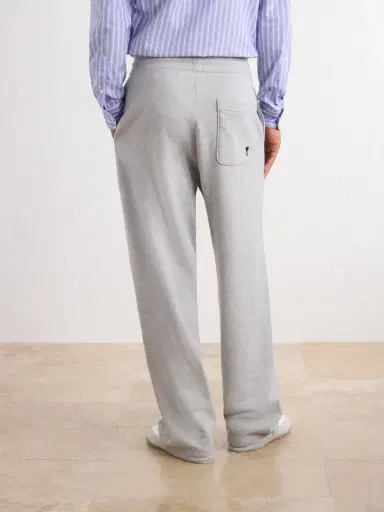 AMI PARIS Straight-Leg Cotton-Blend Jersey Sweatpants - Men | Thumbnail 4 AMI PARIS Straight-Leg Cotton-Blend Jersey Sweatpants - Men | Thumbnail 4