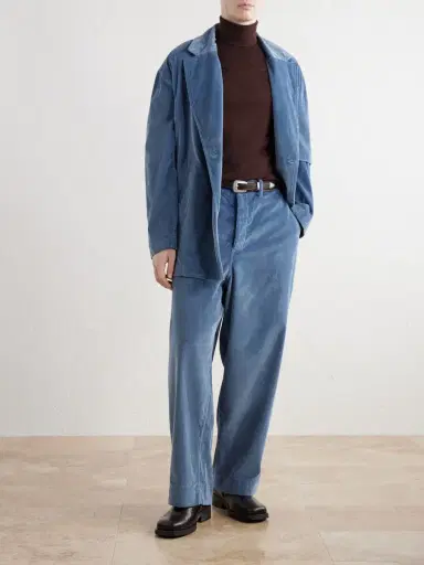 Casey Casey Albello Straight-Leg Cotton-Corduroy Trousers - Men | Thumbnail 2 Casey Casey Albello Straight-Leg Cotton-Corduroy Trousers - Men | Thumbnail 2