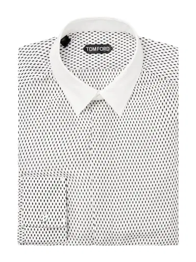 Tom Ford Printed Silk-Satin Shirt - Men | Thumbnail 1 Tom Ford Printed Silk-Satin Shirt - Men | Thumbnail 1