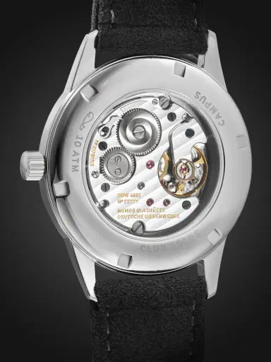 NOMOS Glashütte Club Campus 38.5 Hand-Wound Stainless Steel and Alcantara® Watch, Ref. No. 722.GB - Men | Thumbnail 5 NOMOS Glashütte Club Campus 38.5 Hand-Wound Stainless Steel and Alcantara® Watch, Ref. No. 722.GB - Men | Thumbnail 5