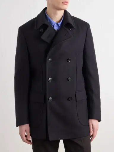 De Petrillo Double-Breasted Virgin Wool Coat - Men | Thumbnail 3 De Petrillo Double-Breasted Virgin Wool Coat - Men | Thumbnail 3