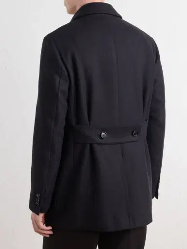 De Petrillo Double-Breasted Virgin Wool Coat - Men | Thumbnail 4 De Petrillo Double-Breasted Virgin Wool Coat - Men | Thumbnail 4