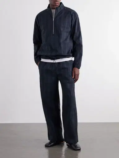 Literary Sport Nelson Straight-Leg Drawstring Checked Seersucker Trousers - Men | Thumbnail 2 Literary Sport Nelson Straight-Leg Drawstring Checked Seersucker Trousers - Men | Thumbnail 2