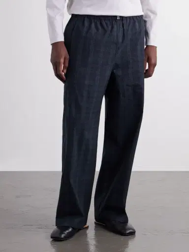 Literary Sport Nelson Straight-Leg Drawstring Checked Seersucker Trousers - Men | Thumbnail 3 Literary Sport Nelson Straight-Leg Drawstring Checked Seersucker Trousers - Men | Thumbnail 3