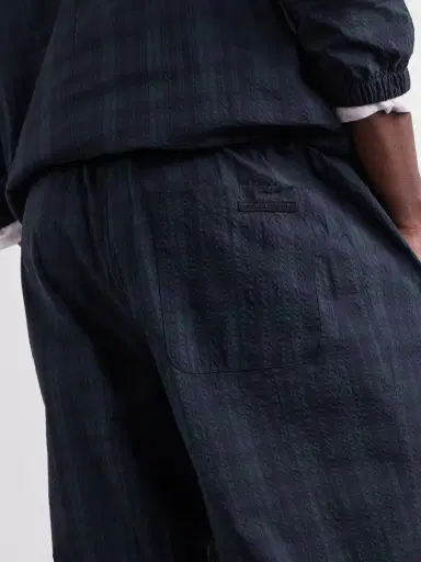 Literary Sport Nelson Straight-Leg Drawstring Checked Seersucker Trousers - Men | Thumbnail 5 Literary Sport Nelson Straight-Leg Drawstring Checked Seersucker Trousers - Men | Thumbnail 5