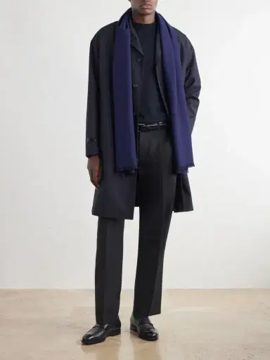 Zegna Wool Scarf - Men | Thumbnail 2 Zegna Wool Scarf - Men | Thumbnail 2