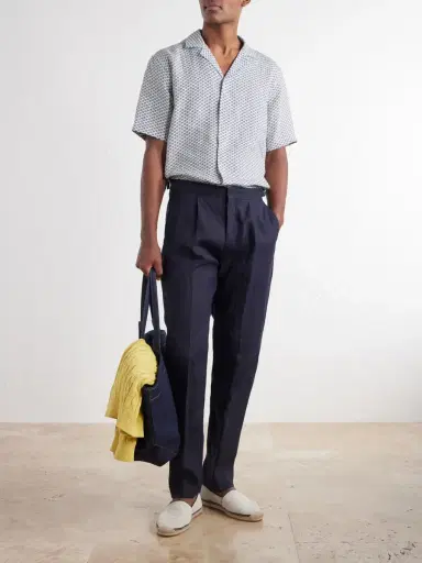 Orlebar Brown Maitan Printed Linen Shirt - Men | Thumbnail 2 Orlebar Brown Maitan Printed Linen Shirt - Men | Thumbnail 2