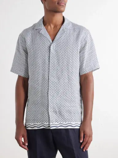 Orlebar Brown Maitan Printed Linen Shirt - Men | Thumbnail 3 Orlebar Brown Maitan Printed Linen Shirt - Men | Thumbnail 3