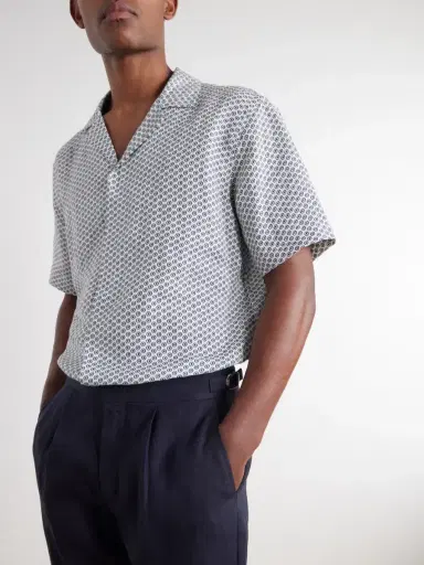 Orlebar Brown Maitan Printed Linen Shirt - Men | Thumbnail 5 Orlebar Brown Maitan Printed Linen Shirt - Men | Thumbnail 5
