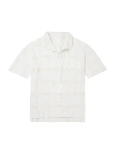 Homme Plissé Issey Miyake Pleated Lace Grid Mesh Shirt - Men | Thumbnail 1 Homme Plissé Issey Miyake Pleated Lace Grid Mesh Shirt - Men | Thumbnail 1