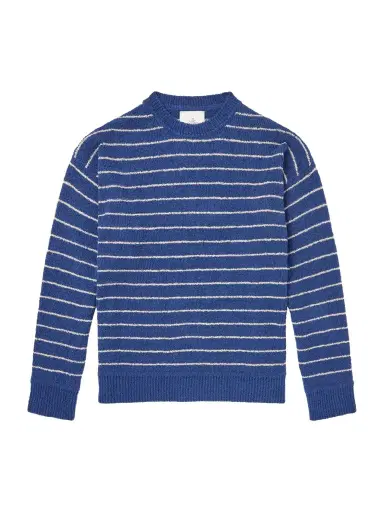 The Elder Statesman Eyelash Striped Cotton-Blend Sweatshirt - Men | Thumbnail 1 The Elder Statesman Eyelash Striped Cotton-Blend Sweatshirt - Men | Thumbnail 1