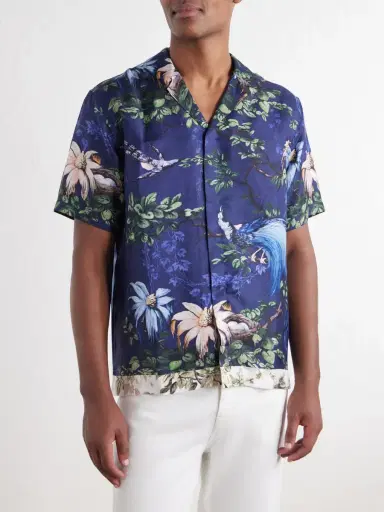 Orlebar Brown Maitan Camp-Collar Printed Silk Shirt - Men | Thumbnail 3 Orlebar Brown Maitan Camp-Collar Printed Silk Shirt - Men | Thumbnail 3