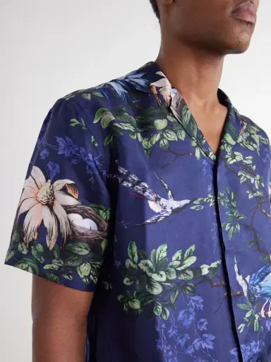 Orlebar Brown Maitan Camp-Collar Printed Silk Shirt - Men | Thumbnail 5 Orlebar Brown Maitan Camp-Collar Printed Silk Shirt - Men | Thumbnail 5