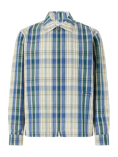 Burberry Logo-Embroidered Checked Cotton and Linen-Blend Jacket - Men | Thumbnail 1 Burberry Logo-Embroidered Checked Cotton and Linen-Blend Jacket - Men | Thumbnail 1