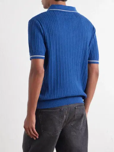 MANAAKI Kaea Embroidered Cotton, Hemp and Silk-Blend Knitted Polo Shirt - Men | Thumbnail 4 MANAAKI Kaea Embroidered Cotton, Hemp and Silk-Blend Knitted Polo Shirt - Men | Thumbnail 4