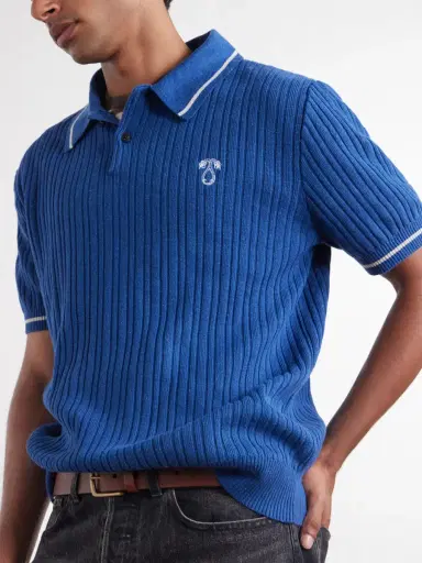 MANAAKI Kaea Embroidered Cotton, Hemp and Silk-Blend Knitted Polo Shirt - Men | Thumbnail 5 MANAAKI Kaea Embroidered Cotton, Hemp and Silk-Blend Knitted Polo Shirt - Men | Thumbnail 5