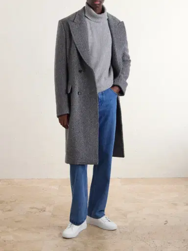 Gabriela Hearst McAffrey Double-Breasted Wool and Cashmere-Blend Herringbone Coat - Men | Thumbnail 2 Gabriela Hearst McAffrey Double-Breasted Wool and Cashmere-Blend Herringbone Coat - Men | Thumbnail 2
