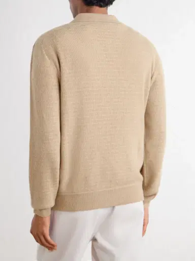 Canali Mock-Rib Wool and Cashmere-Blend Half-Zip Polo Shirt - Men | Thumbnail 4 Canali Mock-Rib Wool and Cashmere-Blend Half-Zip Polo Shirt - Men | Thumbnail 4