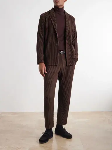 Homme Plissé Issey Miyake Straight-Leg Pleated Trousers - Men | Thumbnail 2 Homme Plissé Issey Miyake Straight-Leg Pleated Trousers - Men | Thumbnail 2
