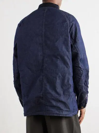OrSlow Corduroy-Trimmed Denim Jacket - Men | Thumbnail 4 OrSlow Corduroy-Trimmed Denim Jacket - Men | Thumbnail 4