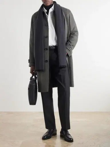 Zegna Wool Scarf - Men | Thumbnail 2 Zegna Wool Scarf - Men | Thumbnail 2