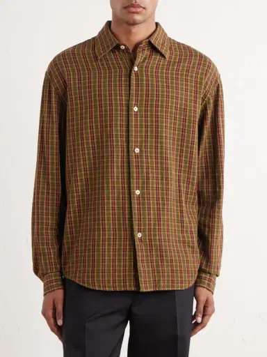 Massimo Alba Boxy Checked Cotton Shirt - Men | Thumbnail 3 Massimo Alba Boxy Checked Cotton Shirt - Men | Thumbnail 3