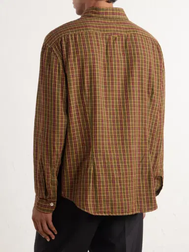 Massimo Alba Boxy Checked Cotton Shirt - Men | Thumbnail 4 Massimo Alba Boxy Checked Cotton Shirt - Men | Thumbnail 4