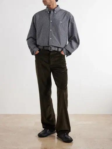 Loewe Loewe Logo-Embroidered Checked Shirt - Men | Thumbnail 2 Loewe Loewe Logo-Embroidered Checked Shirt - Men | Thumbnail 2