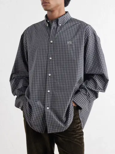 Loewe Loewe Logo-Embroidered Checked Shirt - Men | Thumbnail 3 Loewe Loewe Logo-Embroidered Checked Shirt - Men | Thumbnail 3