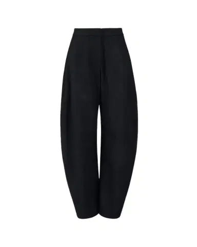 Alaïa Round Wool Barrel-Leg Pants | Thumbnail 1 Alaïa Round Wool Barrel-Leg Pants | Thumbnail 1
