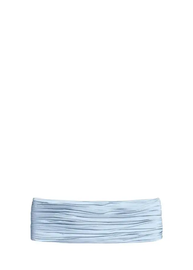 Ruched Satin Cummerbund Waistband Ruched Satin Cummerbund Waistband
