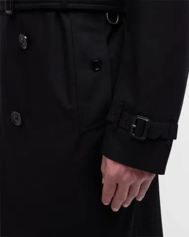 Burberry Men's Kensington Gabardine Trench Coat | Thumbnail 5 Burberry Men's Kensington Gabardine Trench Coat | Thumbnail 5