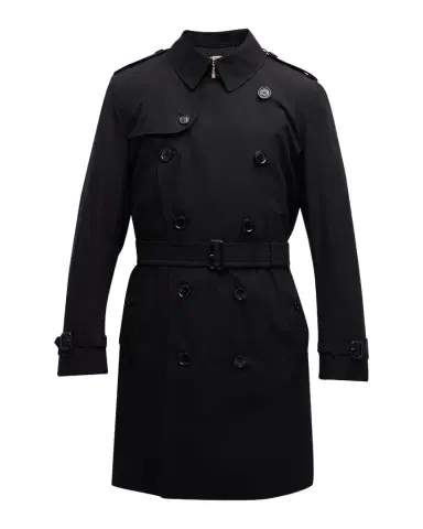 Burberry Men's Kensington Gabardine Trench Coat | Thumbnail 1 Burberry Men's Kensington Gabardine Trench Coat | Thumbnail 1