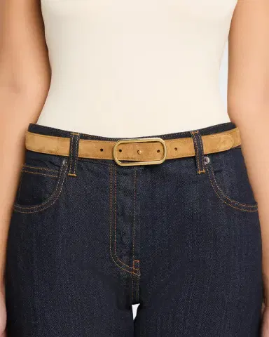 Veronica Beard Loop Suede Belt | Thumbnail 2 Veronica Beard Loop Suede Belt | Thumbnail 2