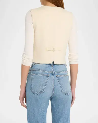 Guest In Residence Tailored Cashmere Vest | Thumbnail 3 Guest In Residence Tailored Cashmere Vest | Thumbnail 3
