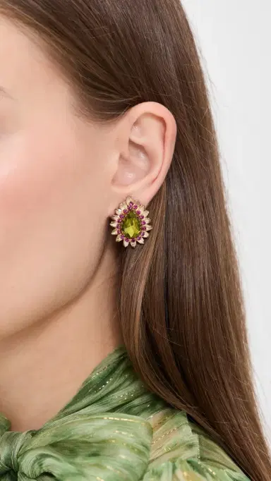 Deepa Gurnani Deepa by Leesha Earrings | Thumbnail 3 Deepa Gurnani Deepa by Leesha Earrings | Thumbnail 3