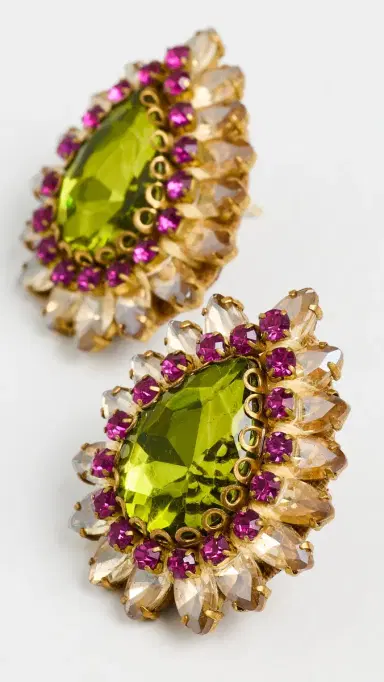 Deepa Gurnani Deepa by Leesha Earrings | Thumbnail 4 Deepa Gurnani Deepa by Leesha Earrings | Thumbnail 4