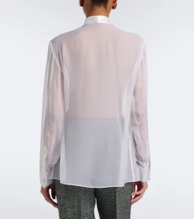 Dolce & Gabbana Bow-detail silk chiffon blouse | Thumbnail 6 Dolce & Gabbana Bow-detail silk chiffon blouse | Thumbnail 6