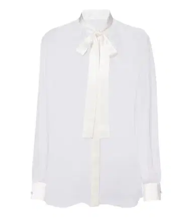 Dolce & Gabbana Bow-detail silk chiffon blouse | Thumbnail 1 Dolce & Gabbana Bow-detail silk chiffon blouse | Thumbnail 1