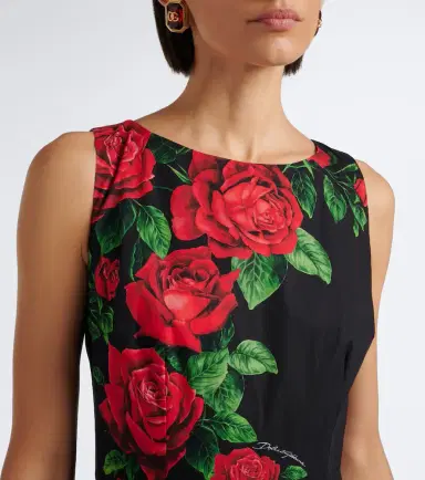 Dolce & Gabbana Floral cotton midi dress | Thumbnail 5 Dolce & Gabbana Floral cotton midi dress | Thumbnail 5