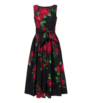 Dolce & Gabbana Floral cotton midi dress | Thumbnail 1 Dolce & Gabbana Floral cotton midi dress | Thumbnail 1