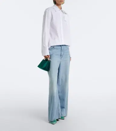 Erdem Embellished cotton poplin shirt | Thumbnail 3 Erdem Embellished cotton poplin shirt | Thumbnail 3