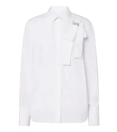 Erdem Embellished cotton poplin shirt | Thumbnail 1 Erdem Embellished cotton poplin shirt | Thumbnail 1