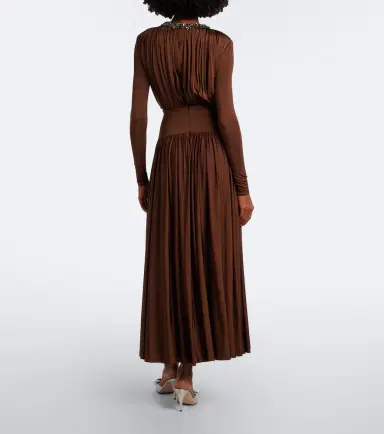 Roland Mouret Embellished gathered jersey maxi dress | Thumbnail 3 Roland Mouret Embellished gathered jersey maxi dress | Thumbnail 3