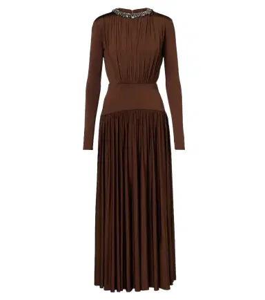 Roland Mouret Embellished gathered jersey maxi dress | Thumbnail 1 Roland Mouret Embellished gathered jersey maxi dress | Thumbnail 1