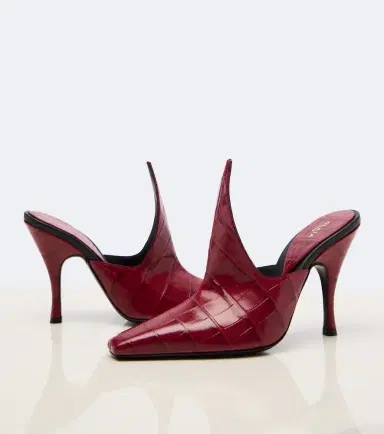 Alaïa Alaïa Croc-effect leather mules | Thumbnail 3 Alaïa Alaïa Croc-effect leather mules | Thumbnail 3