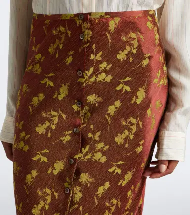 Dries Van Noten Floral jacquard maxi skirt | Thumbnail 2 Dries Van Noten Floral jacquard maxi skirt | Thumbnail 2
