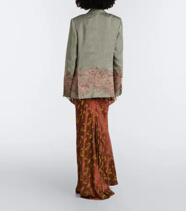 Dries Van Noten Floral jacquard maxi skirt | Thumbnail 3 Dries Van Noten Floral jacquard maxi skirt | Thumbnail 3