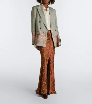 Dries Van Noten Floral jacquard maxi skirt | Thumbnail 5 Dries Van Noten Floral jacquard maxi skirt | Thumbnail 5