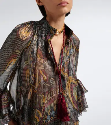 Jennifer Behr Leah crystal-embellished silk necklace | Thumbnail 2 Jennifer Behr Leah crystal-embellished silk necklace | Thumbnail 2